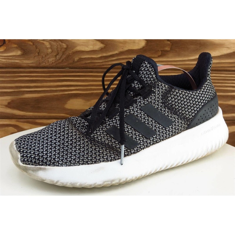 Adidas Womens‎ Running Shoes Size 6 Black Fabric Cloudfoam Lightweight Comfort